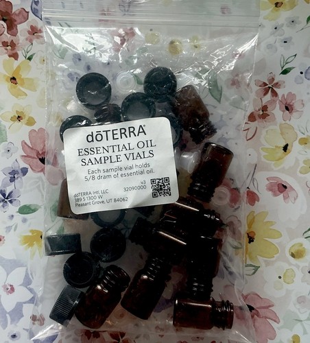 Amber glass sample
