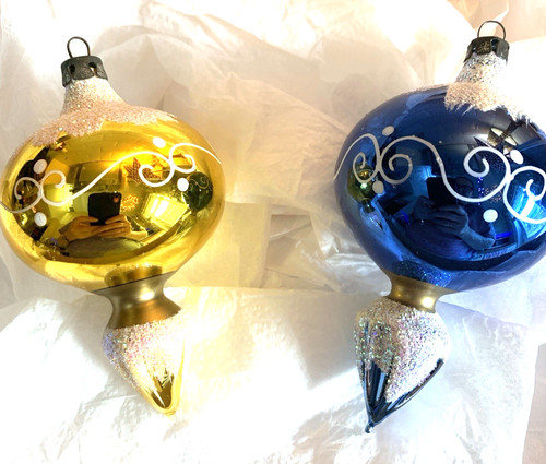 Vintage mercury glass xmas - vintage,