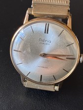Vintage Adria 17 Jewels swiss made mechanical watch working