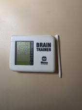 Mensa Brain Trainer, a handheld electronic puzzle game.