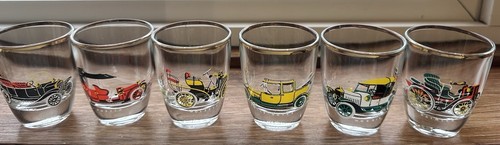 Vintage cars shot glasses - vintage,