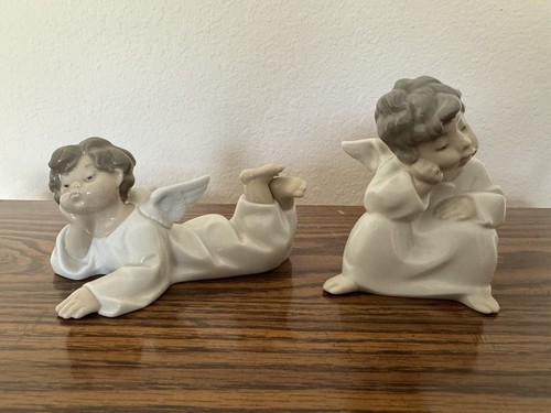 Lladro 4539 tired angel boys - -,