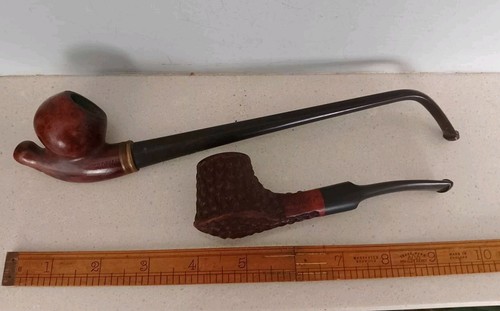 Pair briar tobacco pipes - pair, of
