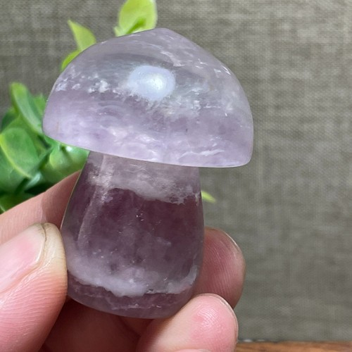 Rainbow fluorite stone carved - rainbow,