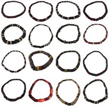 Coconut Bead Necklace Stretch Elastic Colourful Surf Skater Natural Beach Travel