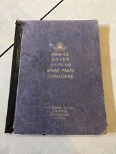 Rover P4 60 75 90 Original illustrated Parts Catalogue 1954-55 Part  No 4066