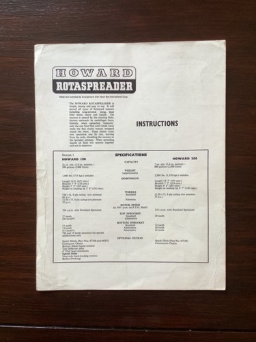 Howard rotaspreader - howard,
