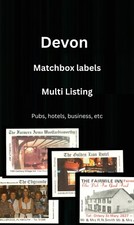 Matchbox label devon - label, inn