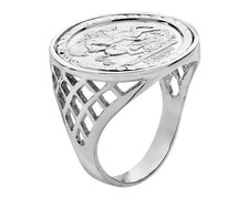 Sterling silver sovereign coin - sterling,