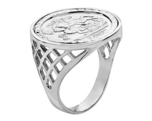 Sterling silver sovereign coin - sterling,