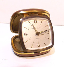Vintage Westclox German  Made  Travel Alarm Mechanical Clock c1950s 60S