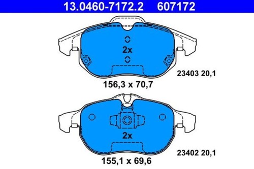 Disc brake pad - pad, ate