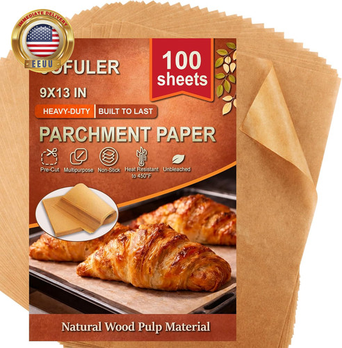 Parchment paper sheets 9x13 - parchment,