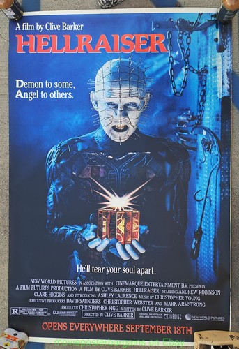 Hellraiser movie poster rare - hellraiser,
