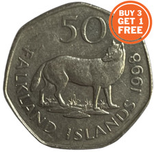 50P -FIFTY PENCE- FALKLAND ISLAND - CHOICE OF DATE FROM 1980-1998