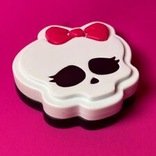 Monster High Burger King branded compact skull face mirror hinged flip top