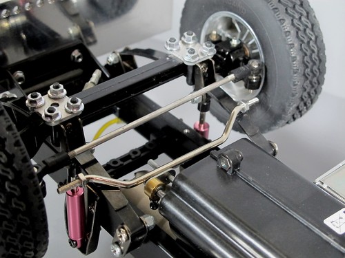 Lower angle steering - lower, pole