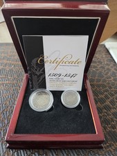  HENRY VIII GROAT  & HALF