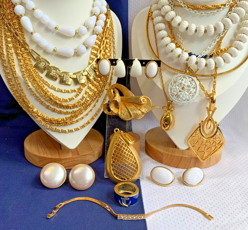 Vtg costume jewelry lot joan - costume,