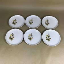 Kernewek Goonhavern Stoneware Vintage Replacement Set of 6 Side Plates