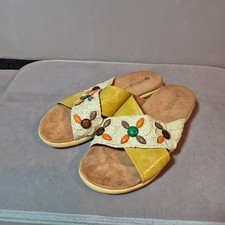 Pavers womens natural look mules or sandals size 38 or UK 5.