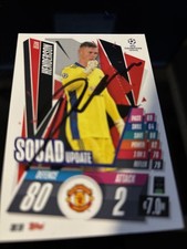 MATCH ATTAX DEAN HENDERSON MANCHESTER UNITED SIGNED,