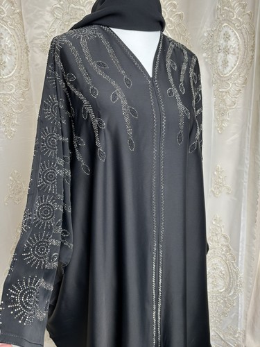 Luxury black abaya - luxury,