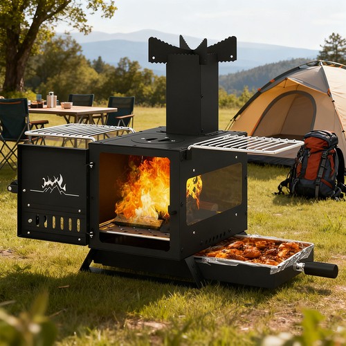 Portable wood burning stove - portable,