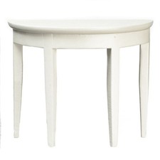 Dolls House White Half Moon