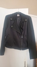 Tu Black Bomber Style Jacket