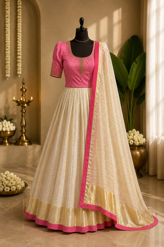 Kerala half saree set - kerala,