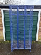 Blue industrial style locker - industrial,