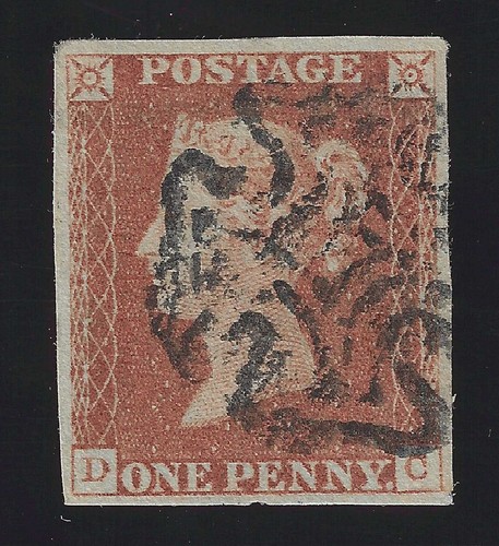 Sg7 1841 penny red from - sg7,