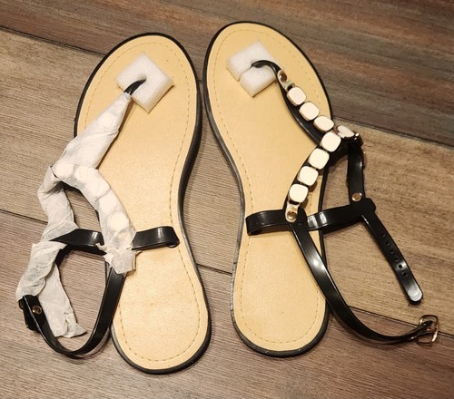 Avon sandals size black - avon,