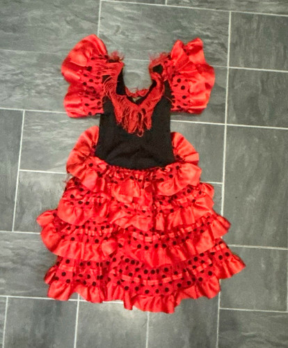 Girls red fancy dress - girls,