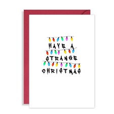 Funny Stranger Things Christmas Card - Have a Strange Xmas