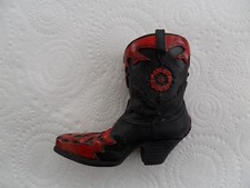 JUST PLAIN COUNTRY WILD ROSE 85017 ORNAMENT COWBOY BOOT COUNTRY ARTISTS NO BOX