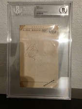 BING CROSBY SIGNED AUTOGRAPH
