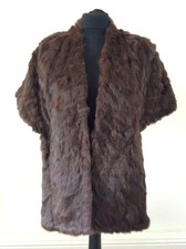 Vintage Fur Shawl Stole Wrap
