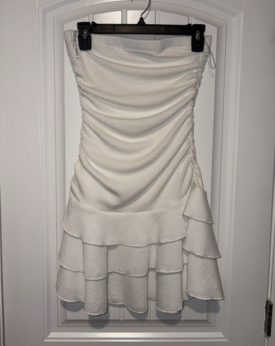 Celeb boutique white strapless - celeb,