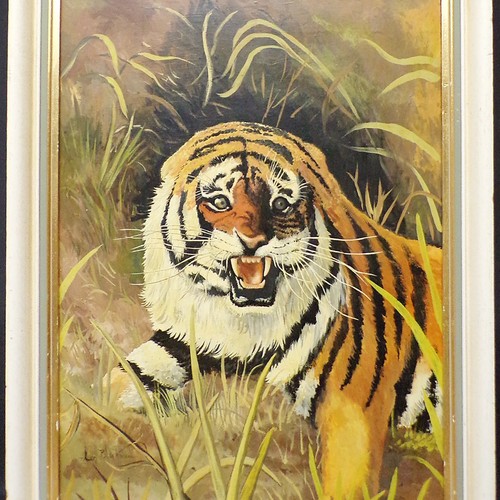 Large oil painting tiger - large,