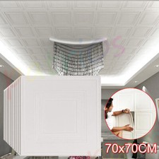 50X Large Drop Ceiling Tiles Wall Sticker XPE Self adhesive Ceiling Foam Panels.