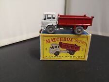 P266-MATCHBOX LESNEY No3B BEDFORD TIPPER TRUCK WITH BOX.GREY/RED