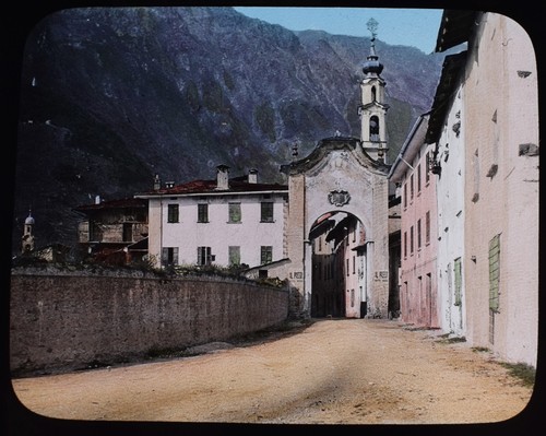 Chiavenna old town - old, gate