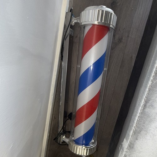 Wall mounted barber - wall-mounted, sign