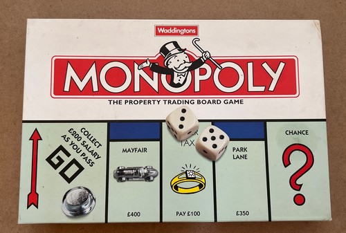 Monopoly 1996 edition board - monopoly,