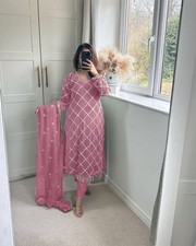 Rose Pink Punjabi Stitched