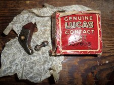LUCAS K2F K1F CONTACT SET  ROYAL ENFIELD ANTI CLOCK GENUINE NEW OLD STOCK