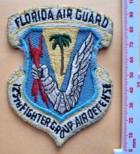 USAF Patch 125th Fighter Group (Air Defense) F-102 Delta Dagger Florida ANG 
