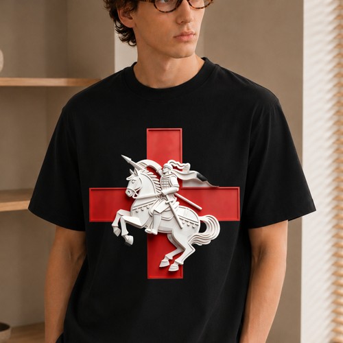 George knight red cross - knight,